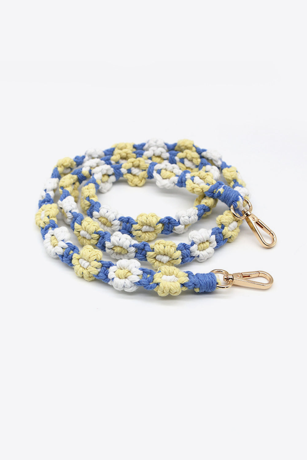 Trendsi Cupid Beauty Supplies Yellow/Blue / One Size Keychains Macrame Flower Lanyard