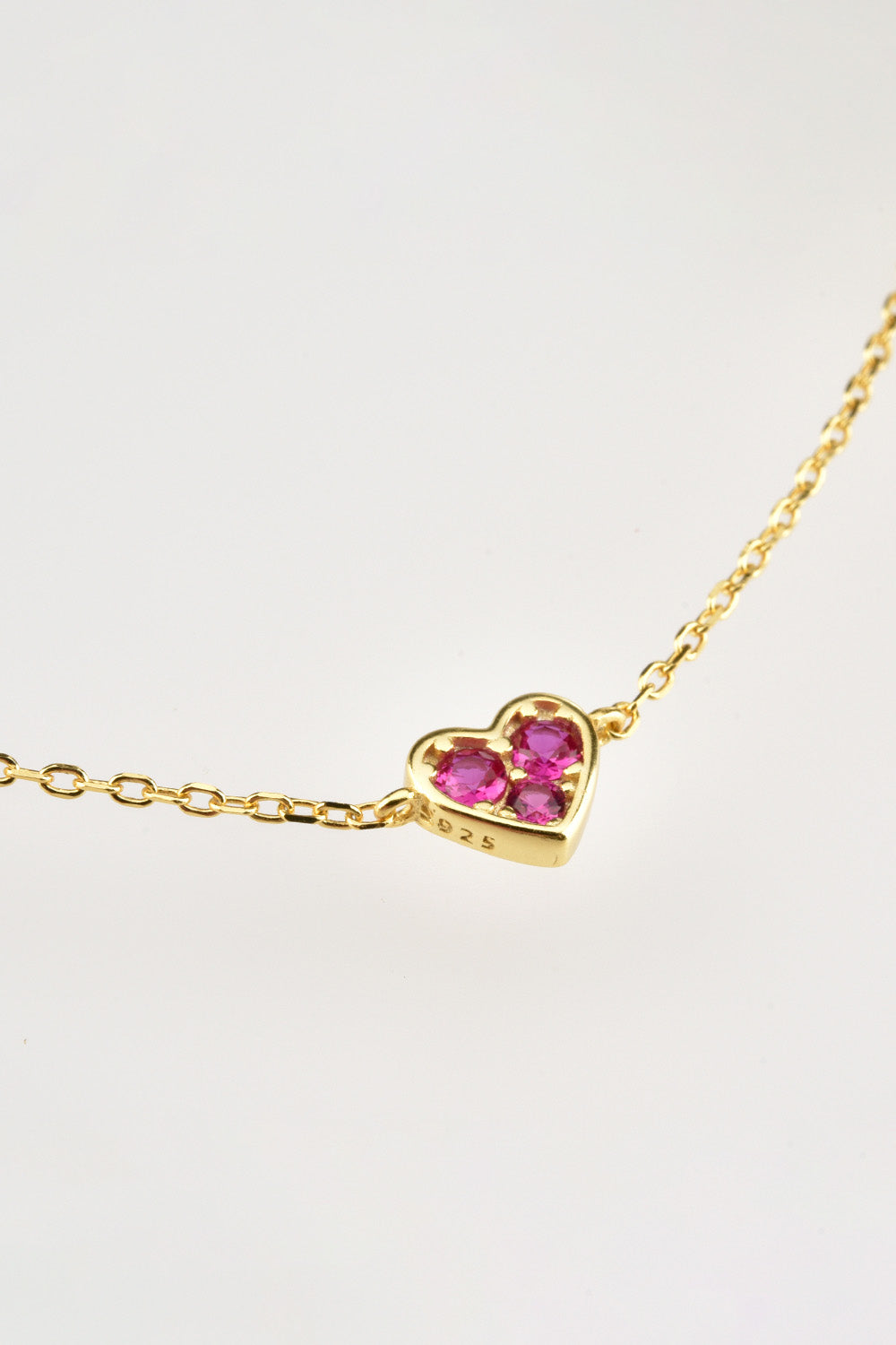 Trendsi Cupid Beauty Supplies Inlaid Zircon Heart Necklace