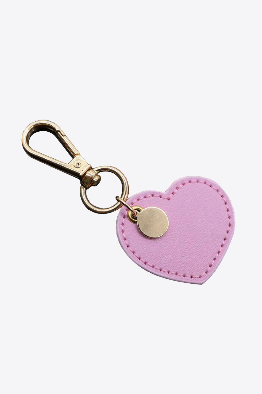 Trendsi Cupid Beauty Supplies Pink Lavender / One Size Keychains Assorted 4-Pack Heart Shape PU Leather Keychain