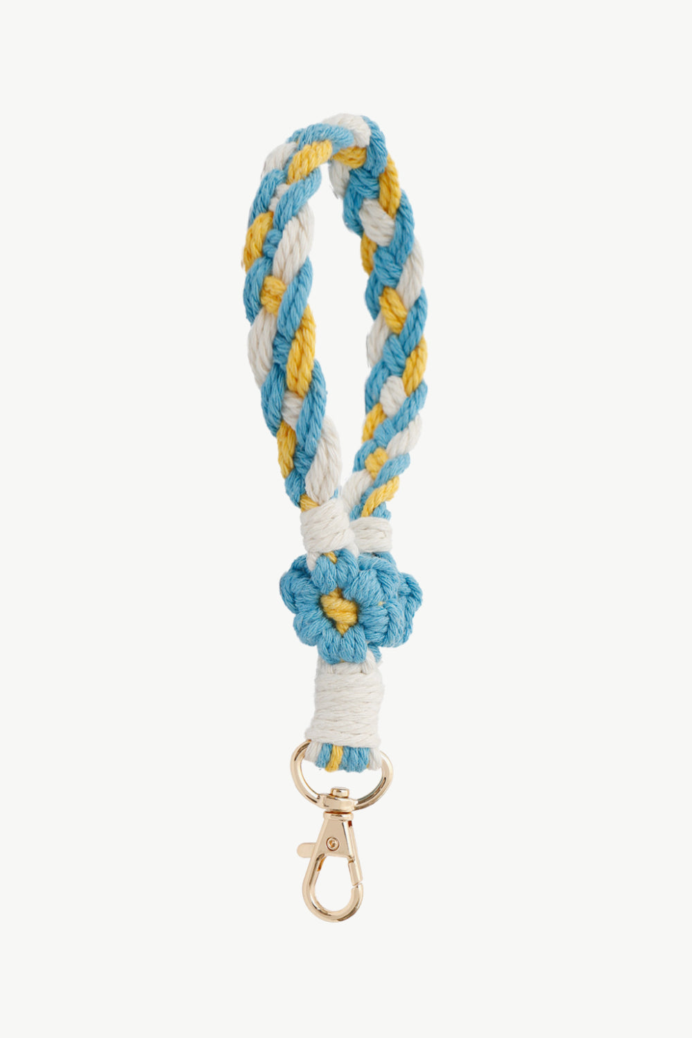 Trendsi Cupid Beauty Supplies Sky Blue / One Size Keychains Floral Braided Wristlet Key Chain