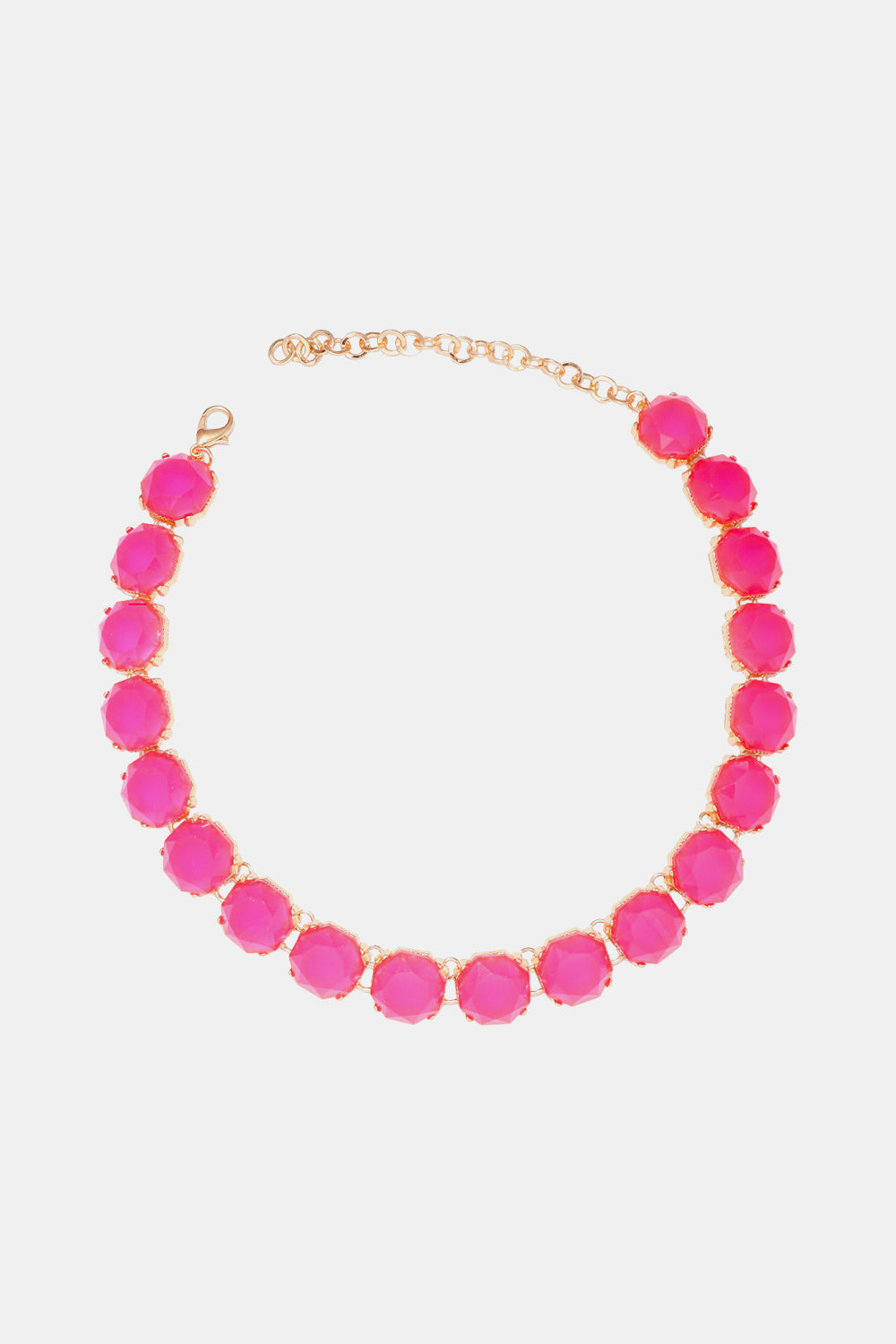 Trendsi Cupid Beauty Supplies Hot Pink / One Size Women Necklace Zinc Alloy Resin Necklace