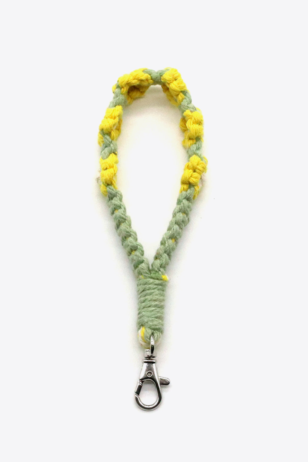 Trendsi Cupid Beauty Supplies Banana Yellow / One Size Keychains 4-Pack Hand-Woven Flower Macrame Wristlet Keychain, Color Varies