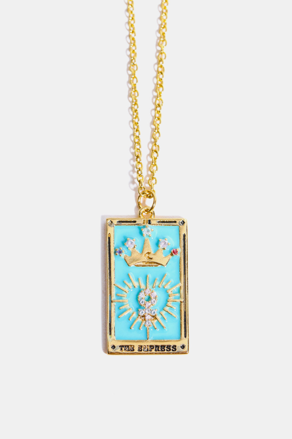 Trendsi Cupid Beauty Supplies Queen / One Size Women Necklace Tarot Card Pendant Stainless Steel Necklace