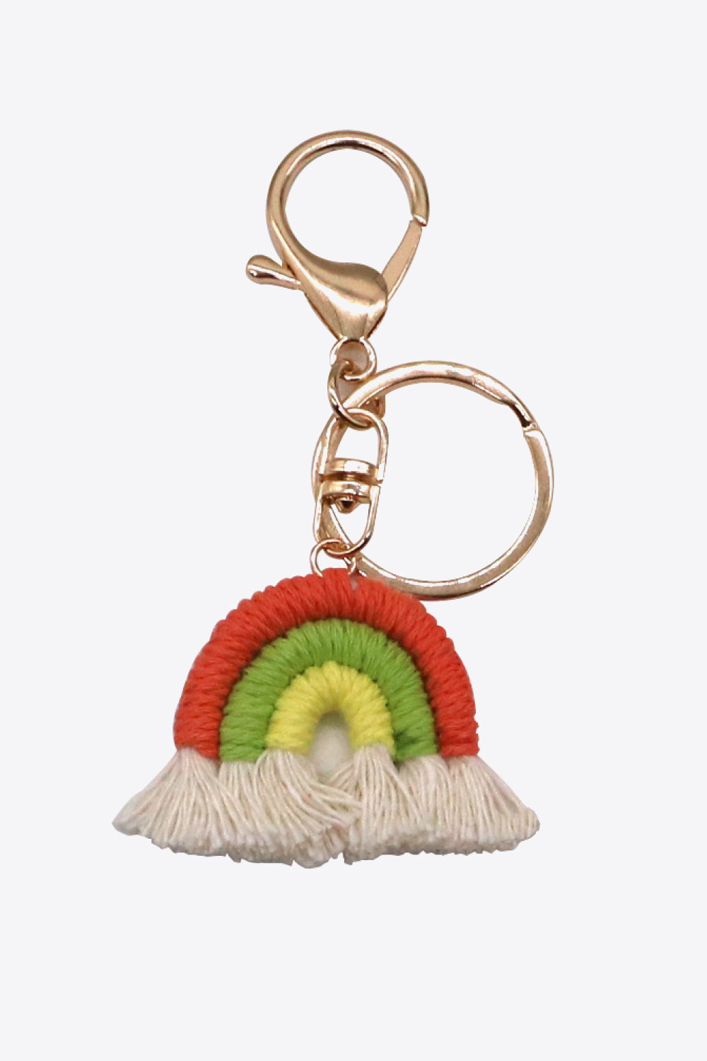 Trendsi Cupid Beauty Supplies Red/Green/Yellow / One Size Keychains Assorted 4-Pack Rainbow Fringe Keychain