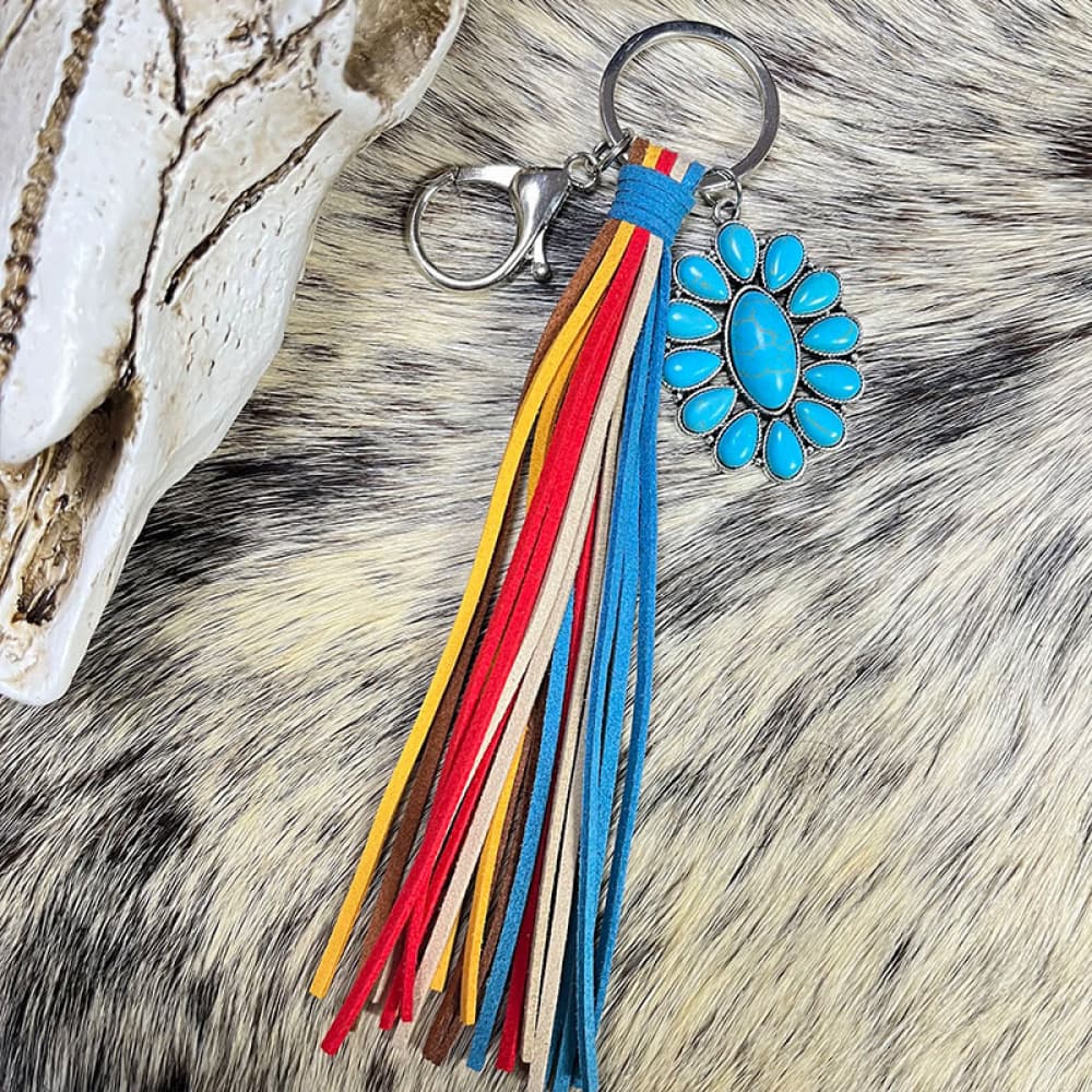 Trendsi Cupid Beauty Supplies Style D / One Size Keychains Turquoise Keychain with Tassel