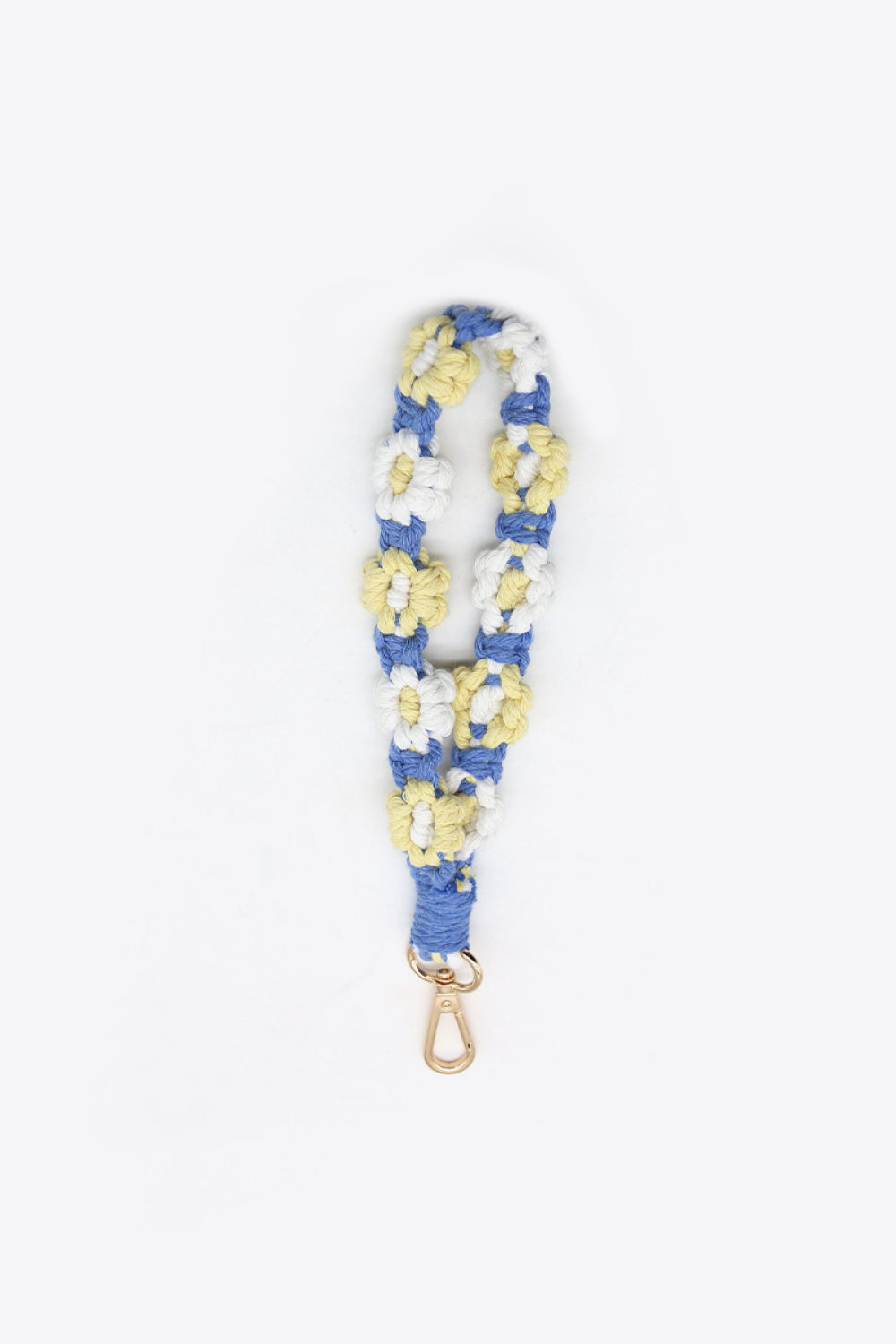 Trendsi Cupid Beauty Supplies Yellow/Blue / One Size Keychains Assorted 4-Piece Macrame Flower Keychain
