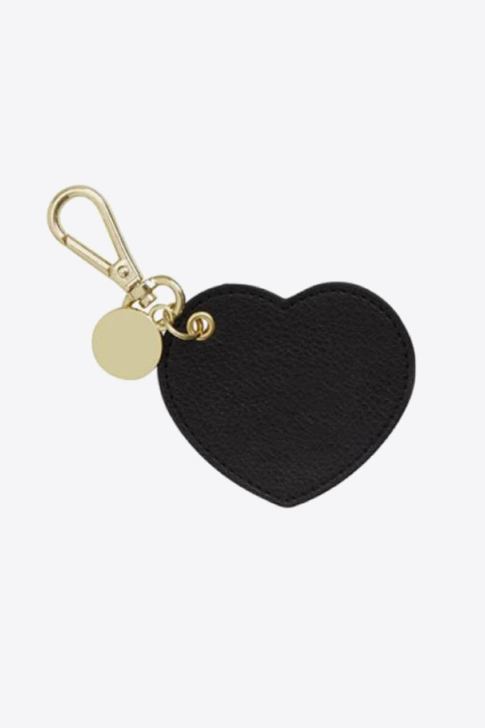 Trendsi Cupid Beauty Supplies Black / One Size Keychains Assorted 4-Pack Heart Shape PU Leather Keychain