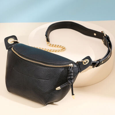 Trendsi Cupid Beauty Supplies Black / One Size Women Sling Bag PU Leather Sling Bag