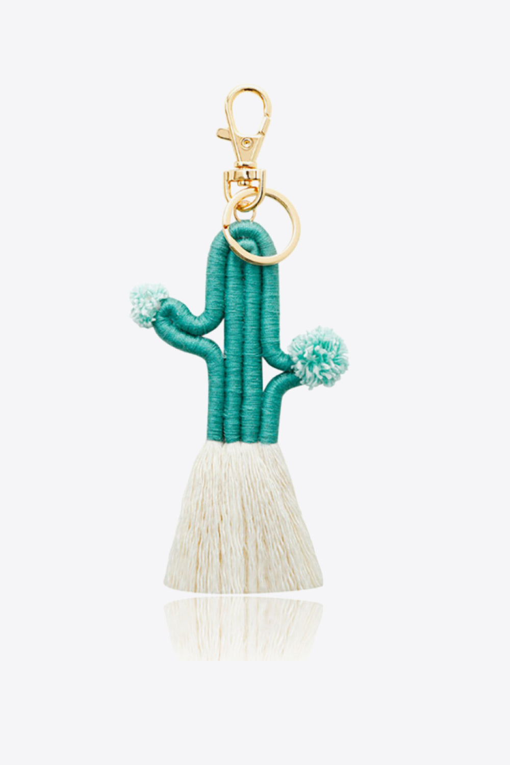 Trendsi Cupid Beauty Supplies Turquoise / One Size Keychains Cactus Keychain with Fringe