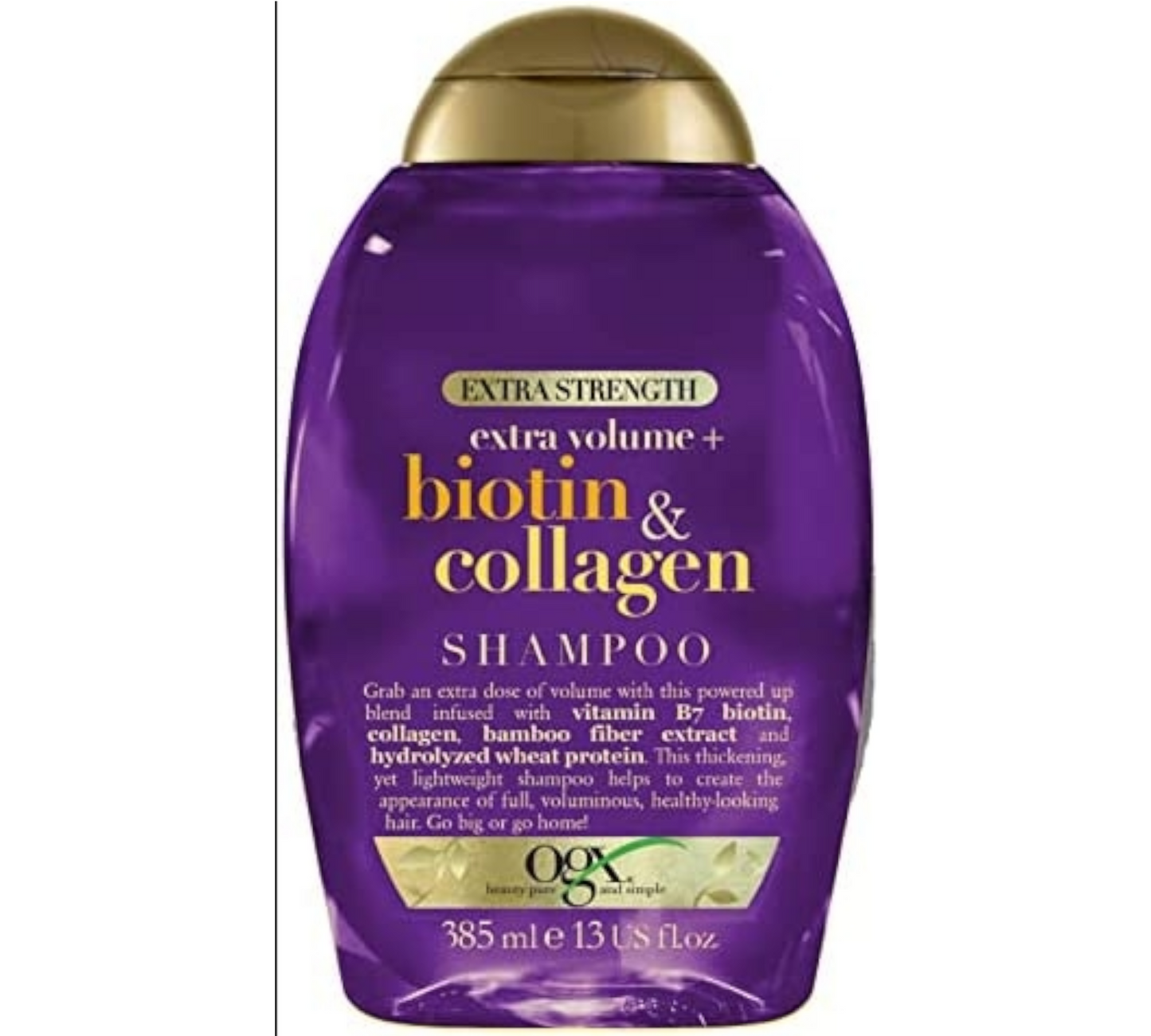 OGX Cupid Beauty Supplies 13 Fl.Oz Shampoo Biotin & Collagen Extra Strength Volumizing Shampoo