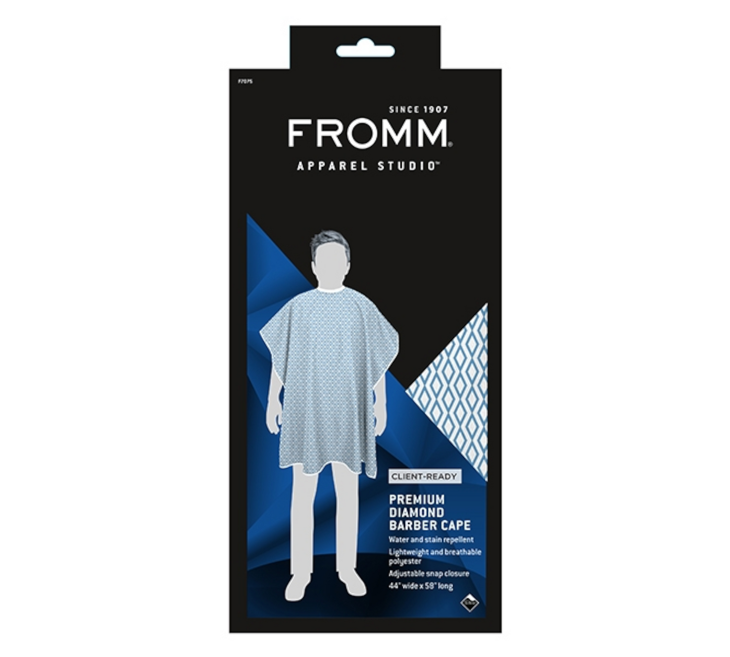 Fromm Cupid Beauty Supplies Barber Cape Fromm Apparel Studio Premium Diamonds Barber Cape