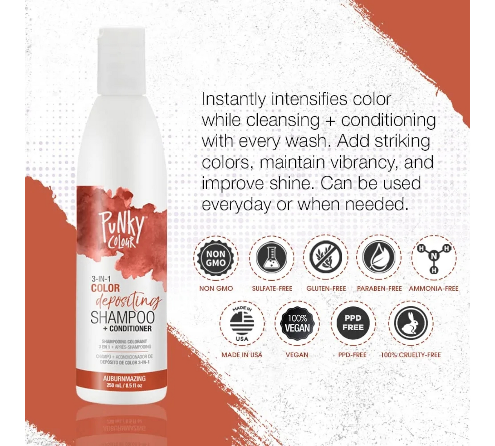 Punky Color Cupid Beauty Supplies Temporary Color Shampoos 3-In-1 Color Depositing Shampoo + Conditioner