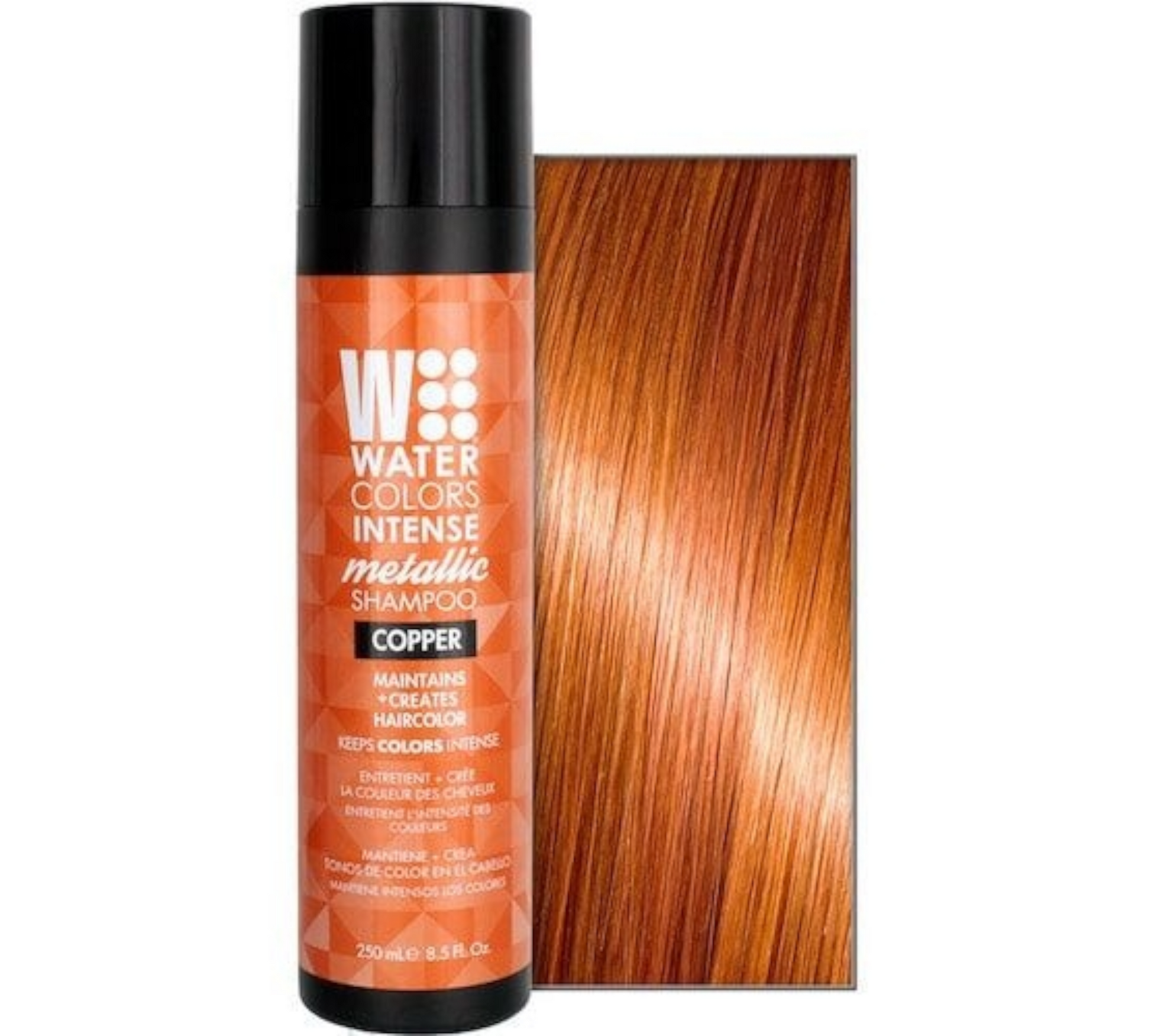 Watercolors Hair Cupid Beauty Supplies 8.5 Fl.Oz / Copper Temporary Color Shampoos Watercolors Intense Metallic Shampoo