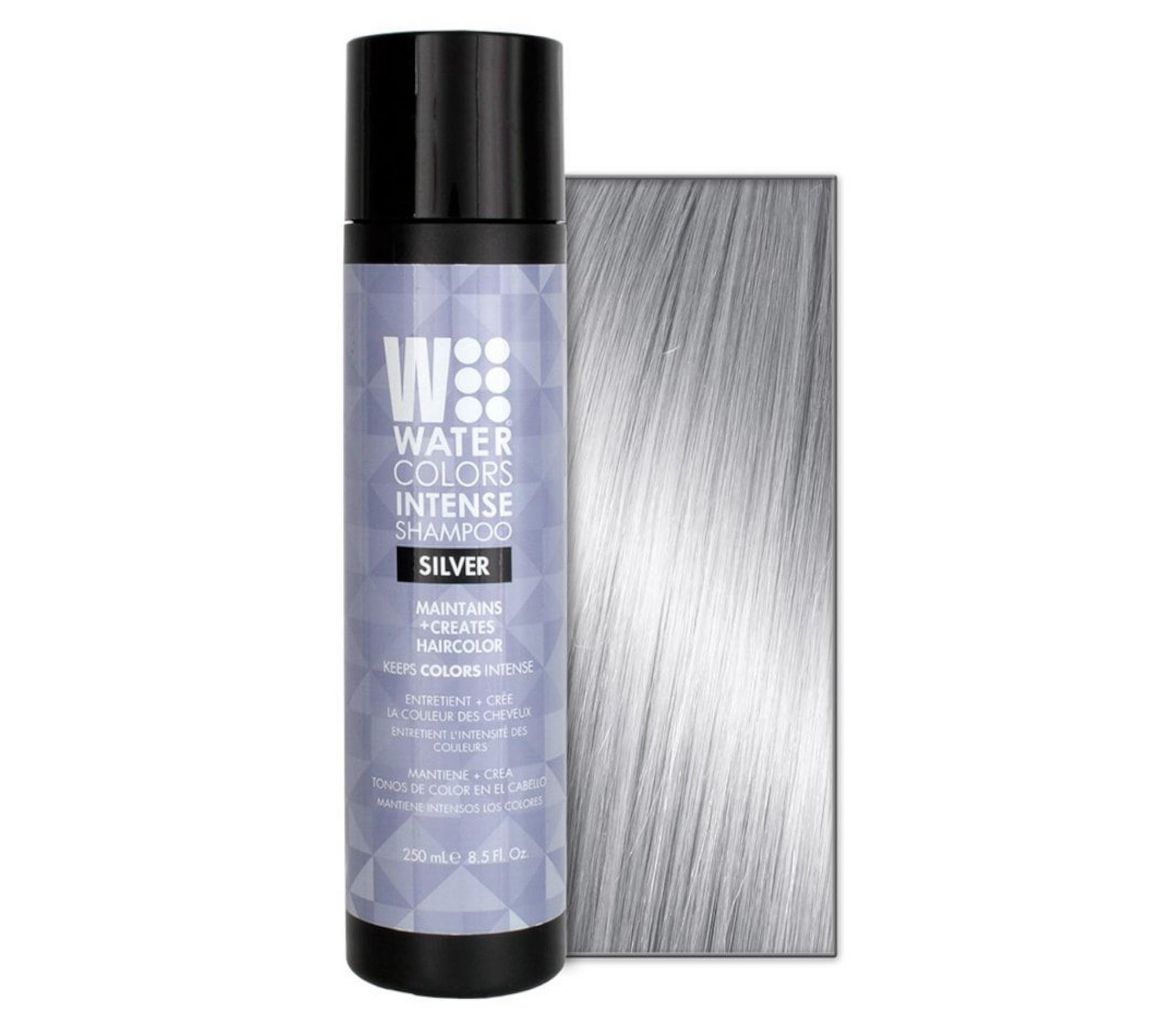 Watercolors Hair Cupid Beauty Supplies 8.5 Fl.Oz / Silver Temporary Color Shampoos Watercolors Intense Metallic Shampoo