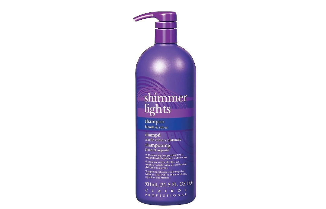 Clairol Professional Cupid Beauty Supplies 31.5 Fl.Oz Shampoo Shimmer Lights Blonde & Silver Shampoo