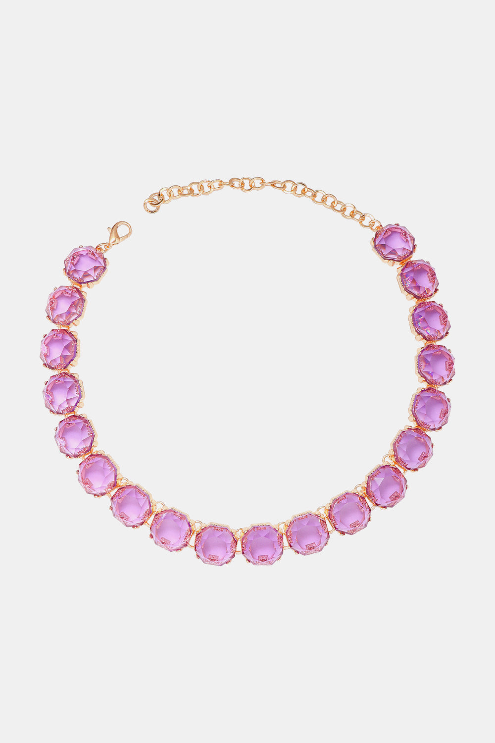 Trendsi Cupid Beauty Supplies Heliotrope Purple / One Size Women Necklace Zinc Alloy Resin Necklace