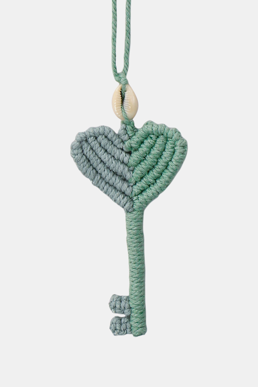 Trendsi Cupid Beauty Supplies Gum Leaf / One Size Keychains Cotton Cord Key Shape Pendant Necklace