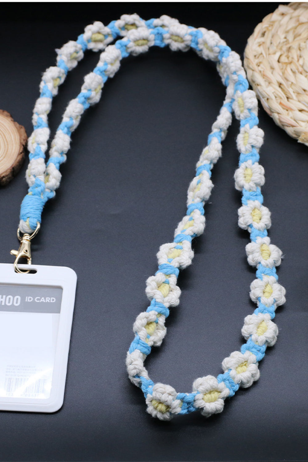 Trendsi Cupid Beauty Supplies Pastel Blue / One Size Keychains Flower Macrame Phone Lanyard