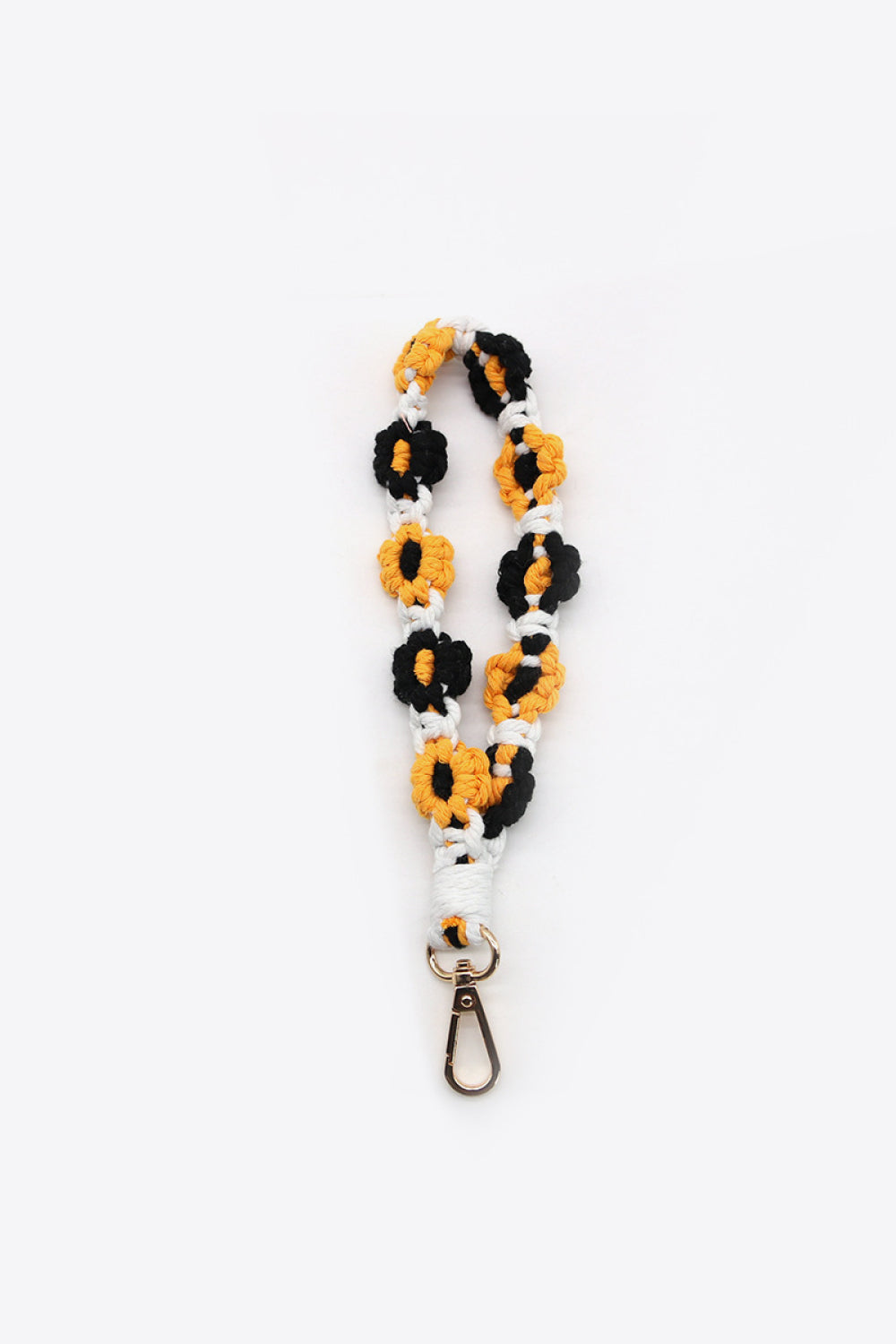 Trendsi Cupid Beauty Supplies Black/Orange / One Size Keychains Assorted 4-Piece Macrame Flower Keychain