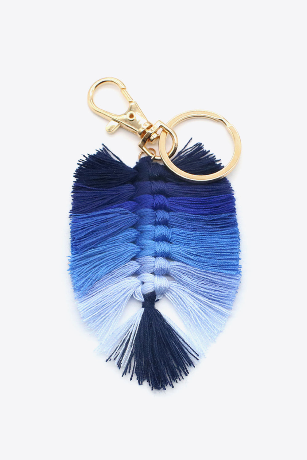 Trendsi Cupid Beauty Supplies Royal Blue / One Size Keychains Assorted 4-Pack Leaf Shape Fringe Keychain