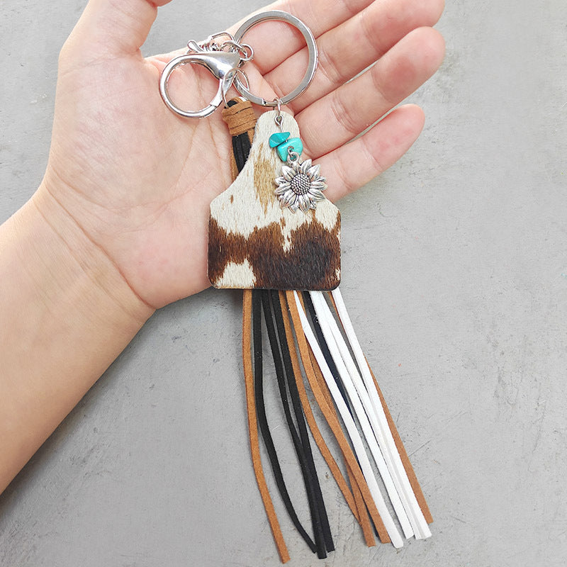 Trendsi Cupid Beauty Supplies Style J / One Size Keychains Turquoise Fringe Detail Key Chain