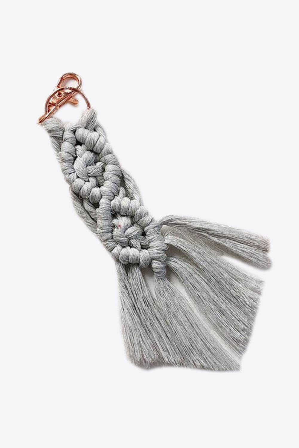 Trendsi Cupid Beauty Supplies Mid Gray / One Size Keychains Assorted 4-Pack Macrame Fringe Keychain