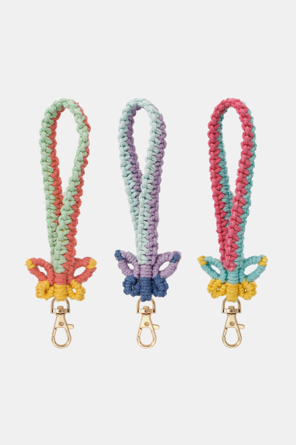 Trendsi Cupid Beauty Supplies Keychains Butterfly Shape Macrame Key Chain