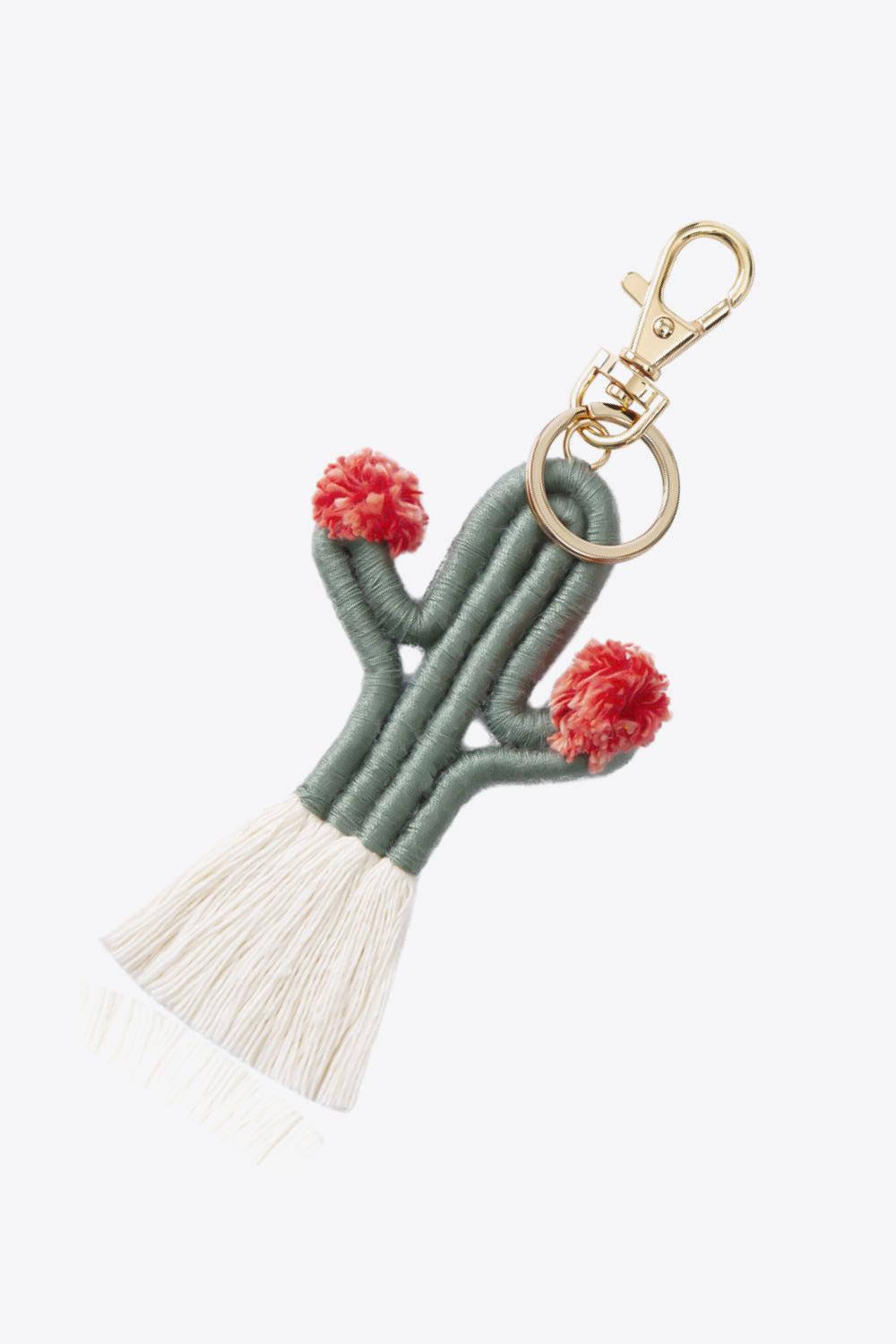 Trendsi Cupid Beauty Supplies Keychains Cactus Keychain with Fringe