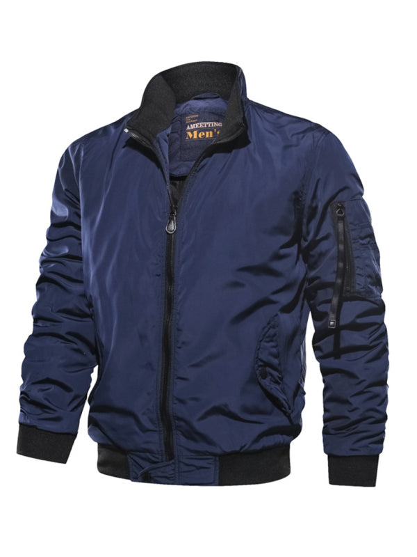 Men's Simple Cotton Jacket: Classic Fashion Coat
