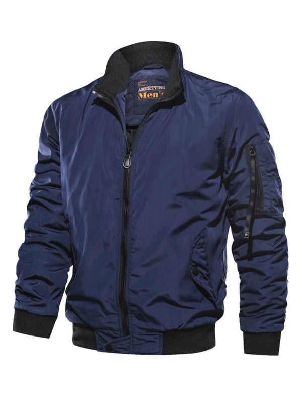 Men's Simple Cotton Jacket: Classic Fashion Coat